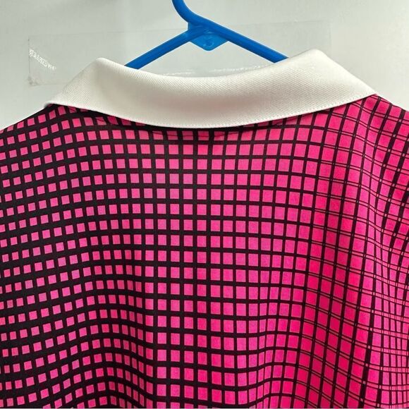 Official Sports Men's XL Hot Pink and Black LOng Sleeve Polo Shirt - Picture 7 of 9